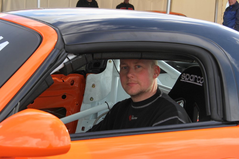 Kasper Nybo skal bruge første del af sæsonen på at finde sig til rette i sin Honda S2000
(Foto: Keld Dohm)